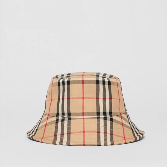 🚫SOLD🚫Vintage Check Technical Cotton Bucket Hat - Picture 3 of 9